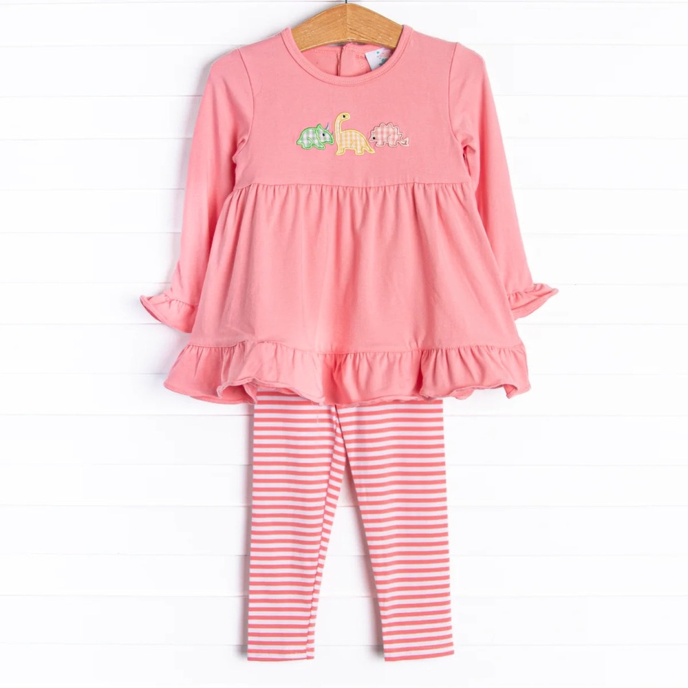 Stitchy Fish Dino legging set 6